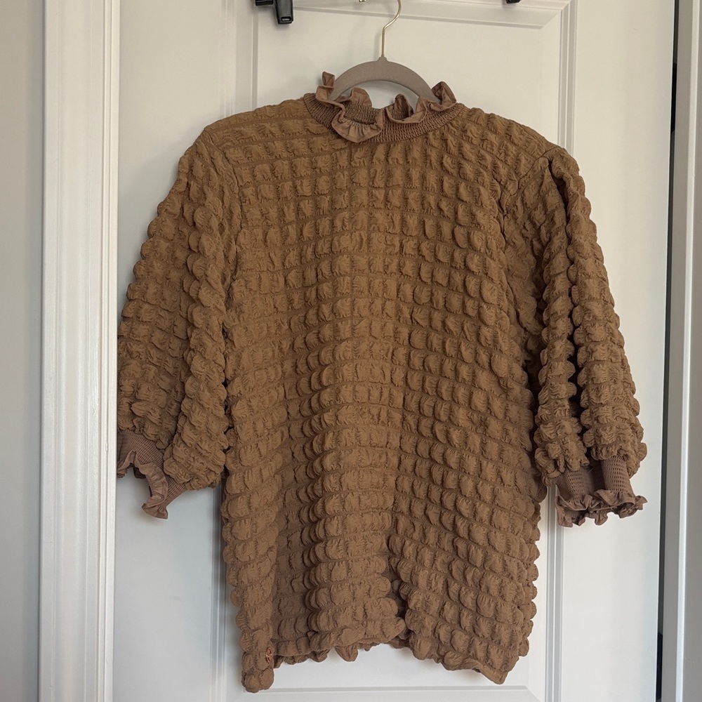 Simply Southern Textured Brown Top